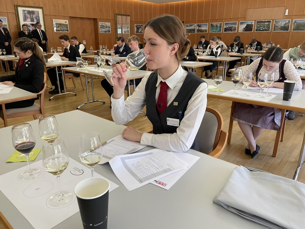 anna lentsch bei der degustation